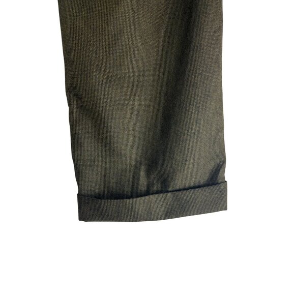 Vintage Chiavari Zignone Super 100 Italian Wool Dark Olive Green Trousers, Mens - Picture 6 of 9